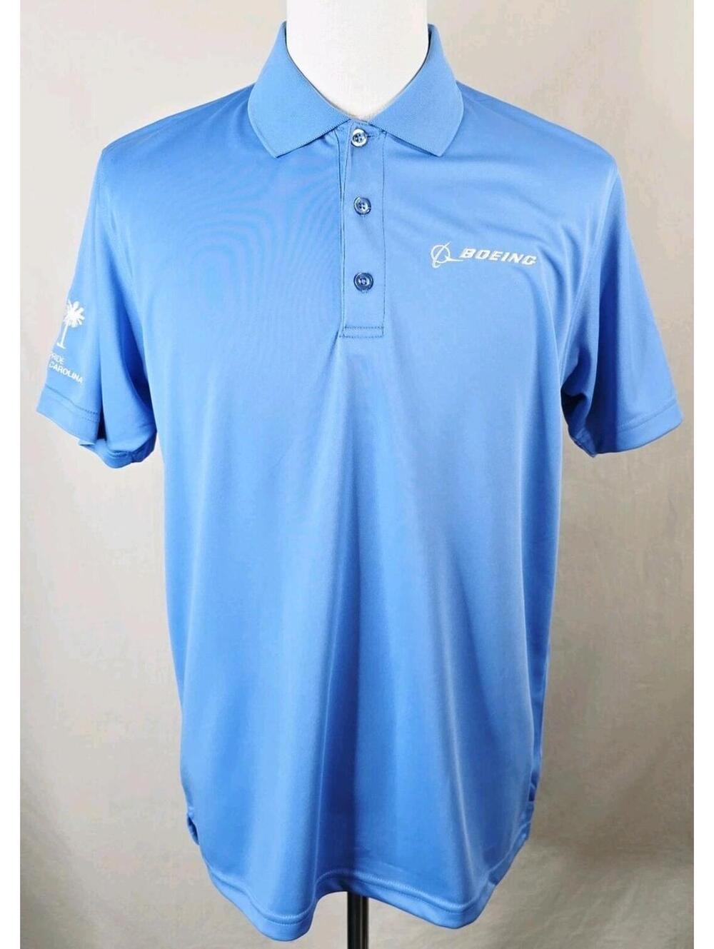 NWT Boeing South Carolina Omega Blue Polo Shirt Men’s M New With Tags